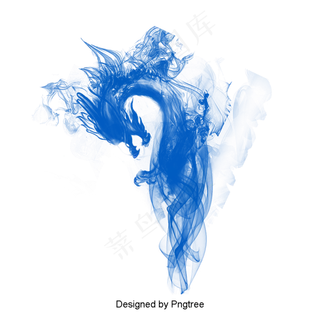 龙画的烟,免抠元素