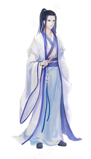 古风拿扇子的少年