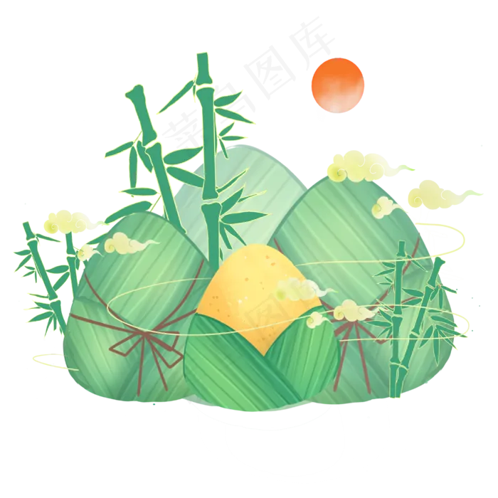 端午节创意粽子山(3000X3000(DPI:72))psd模版下载