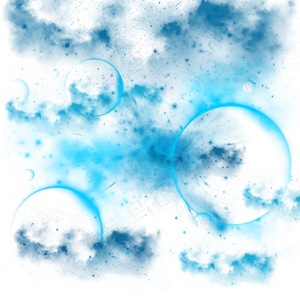 创意炫酷蓝色星空,免抠元素