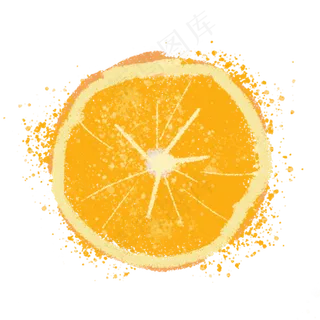 新鲜的桔子水果免抠图