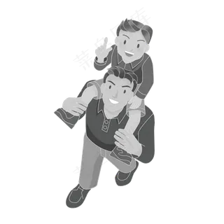 卡通父子