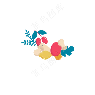 夏日水果卡通装饰图案