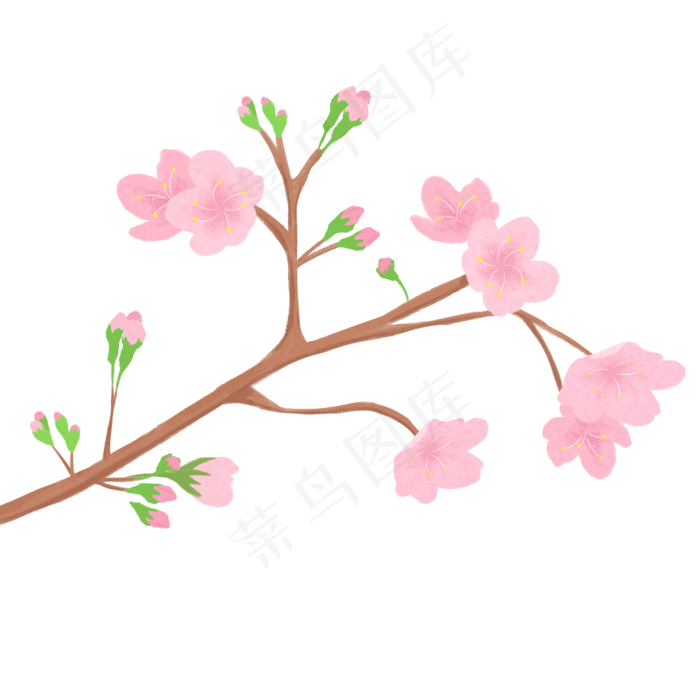 春暖花开樱花(2000X2000(DPI:300))psd模版下载