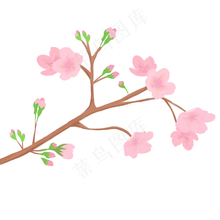 春暖花开樱花(2000X2000(DPI:300))psd模版下载