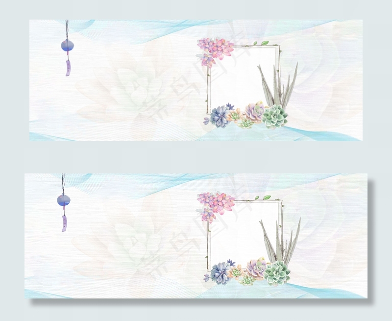 简约春天清明节banner海报