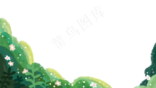 夏季夏天户外野外自然植物前景花