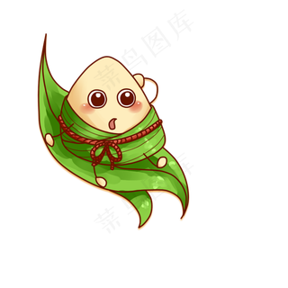 绿色的棕子免抠图