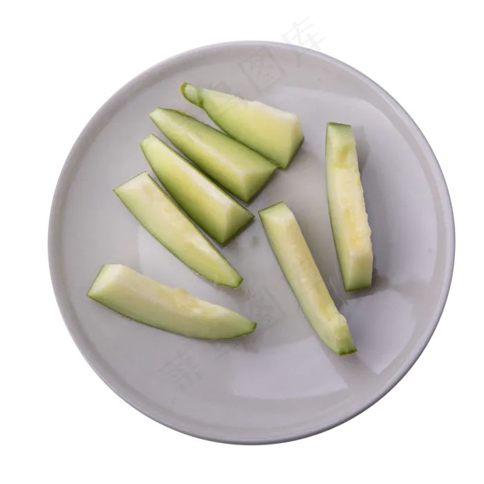 一盘哈密瓜食物实拍(2465X2912(DPI:300))