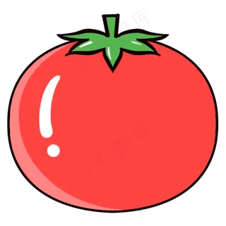 小清新红色番茄