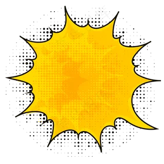 矢量装饰漫画波普风促销标签,免抠元素