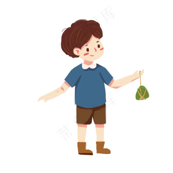 卡通手绘粽子端午节元素(2000X2000(DPI:300))psd模版下载