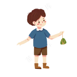 卡通手绘粽子端午节元素