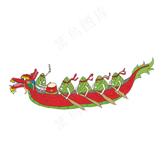 端午节龙舟节粽子龙舟节日元素