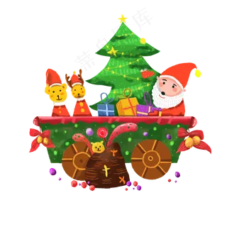 圣诞节12月24日平安夜圣诞树PNG,免抠元素