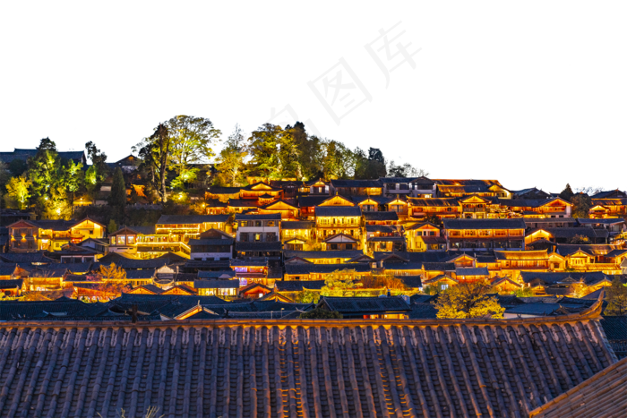丽江古城,免抠元素(2000X1334(DPI:300))psd模版下载
