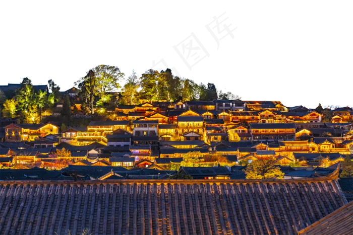 丽江古城,免抠元素(2000X1334(DPI:300))psd模版下载