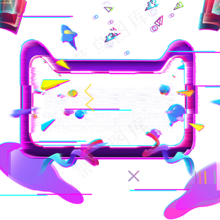 故障风格天猫装饰免抠图