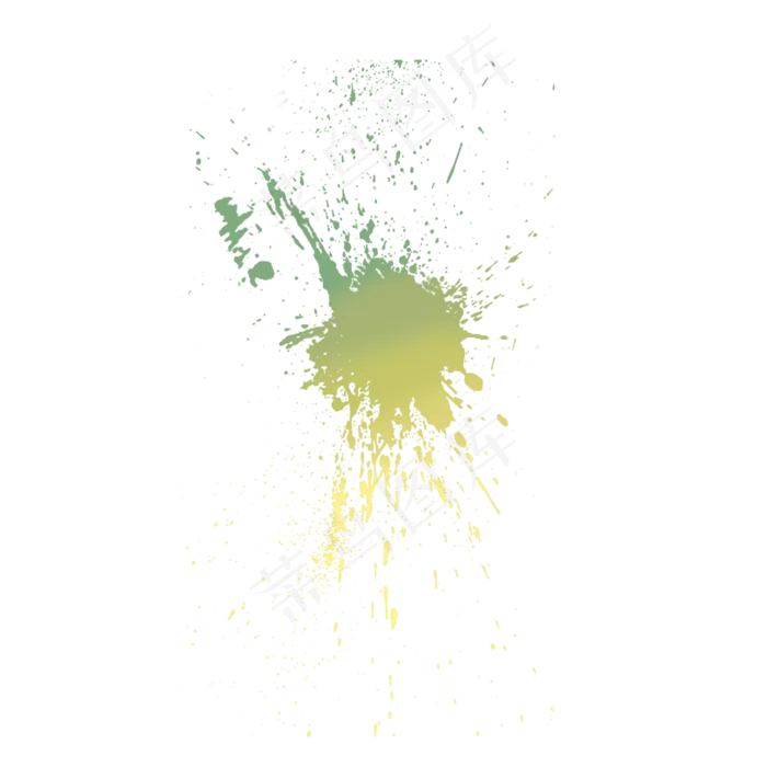 浅绿色墨迹水墨黑色喷墨(2000X2000(DPI:300))psd模版下载