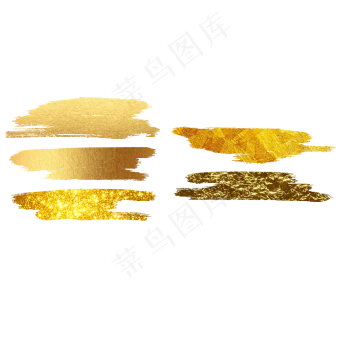 金箔金粉笔刷笔触(2000*2000px 300 dpi )ai矢量模版下载