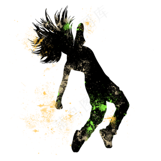 开学季舞蹈社团招新剪影,免抠元素