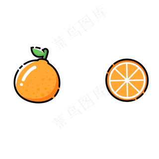 黄色水果橘子装饰