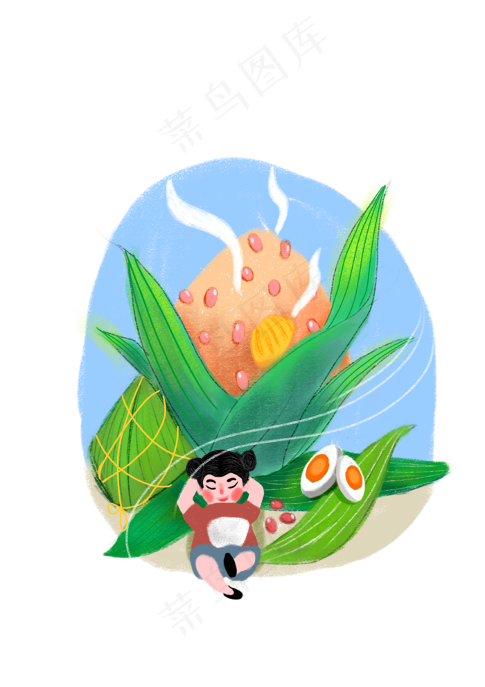 端午粽子孩童美味