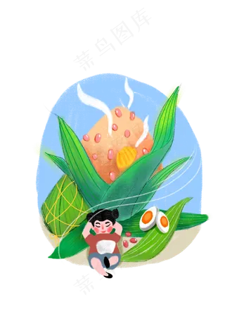 端午粽子孩童美味