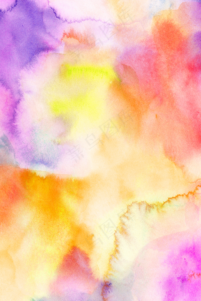 水彩彩虹背景
