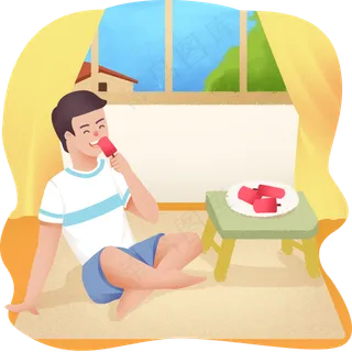 三伏天夏天吃雪糕 三伏天夏天吃雪糕