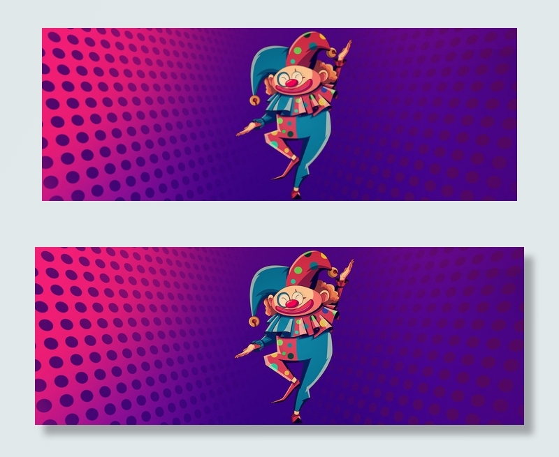 愚人节电商小丑渐变banner