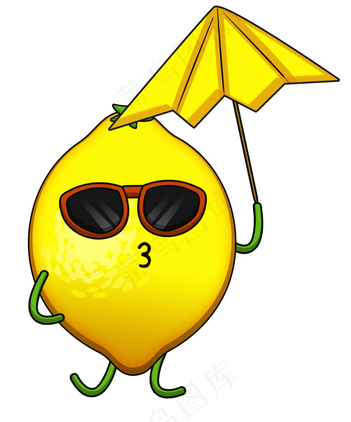 卡通柠檬png素材