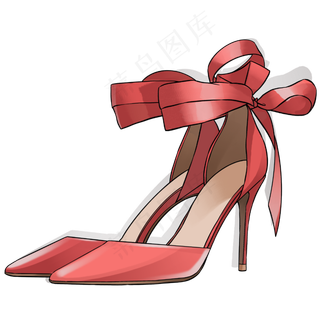 38妇女节女神的高跟鞋8,免抠元素