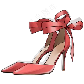 38妇女节女神的高跟鞋8,免抠元素