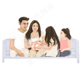 欢乐家庭矢量元素