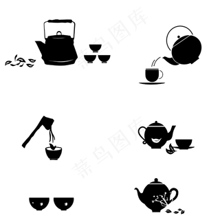 茶文化水墨茶具