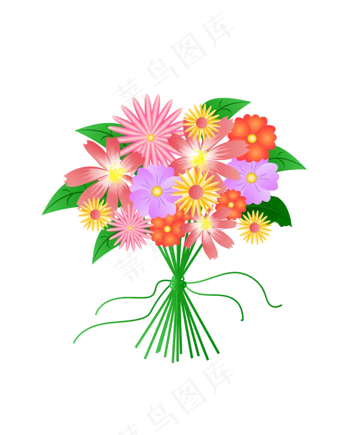 矢量手绘卡通鲜花(4167*5208px 300 dpi )ai矢量模版下载
