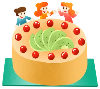 年夜饭猕猴桃蛋糕