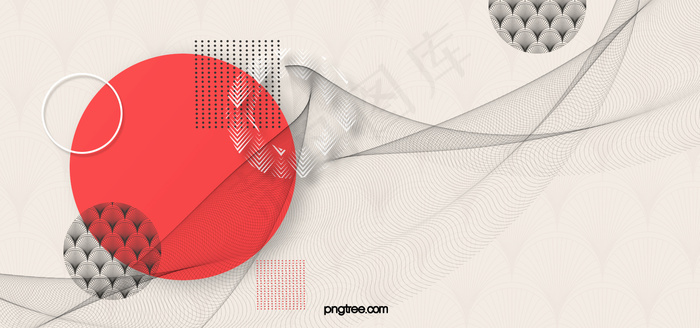 几何创意质感日系背景