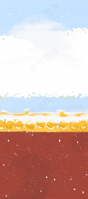 中国风手绘紫禁城装饰边框,免抠元素