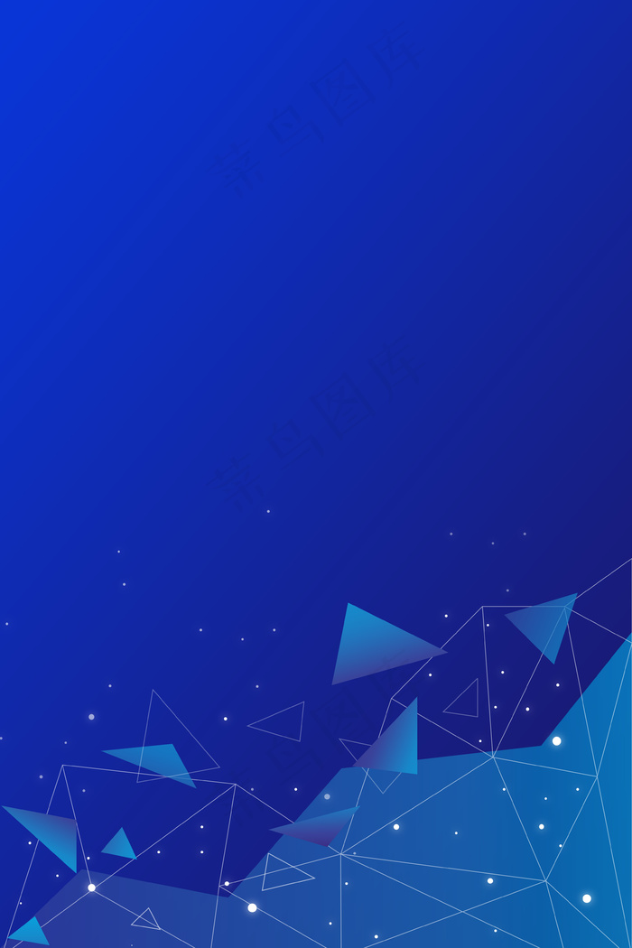 蓝色线条商务科技广告背景