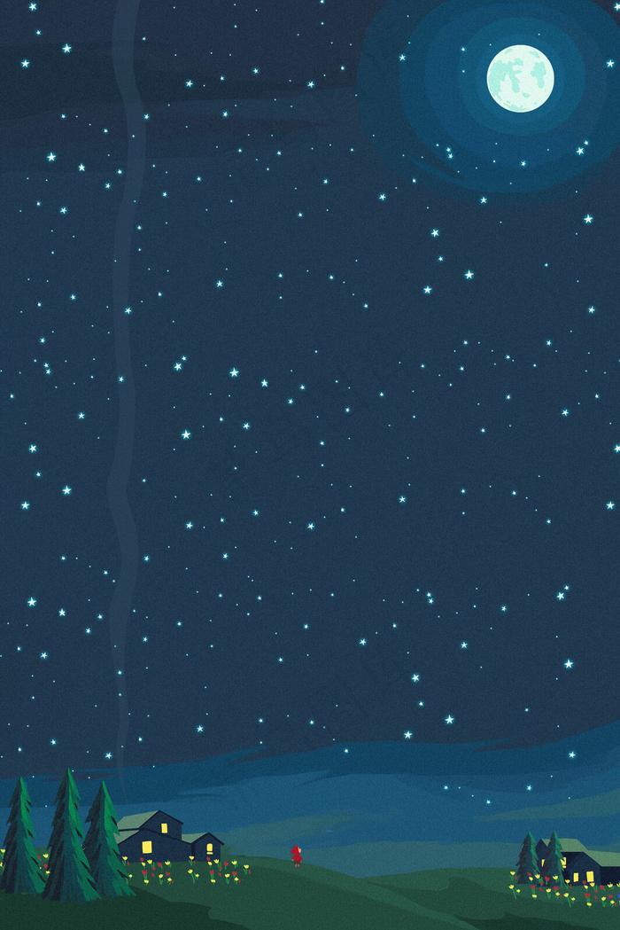 红衣女孩仰望星空(3545X5315(DPI:300))psd模版下载