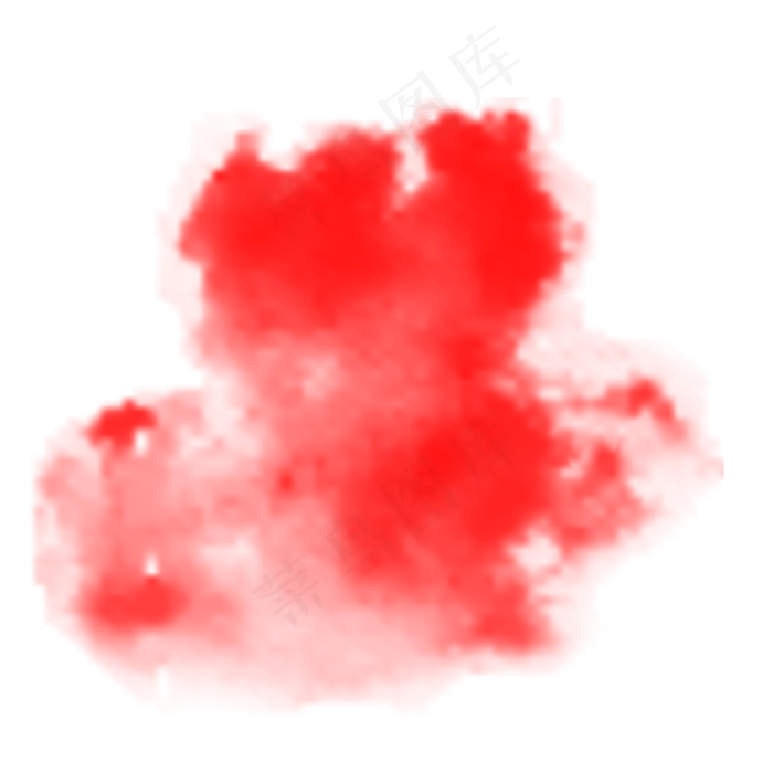 水彩不规则红色泼墨(2000X2000(DPI:300))psd模版下载