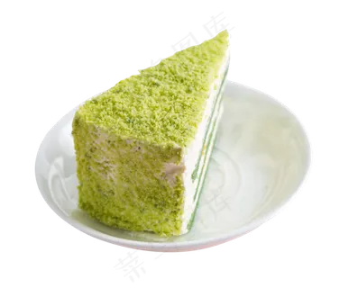 圆盘子里的绿色蛋糕,免抠元素 圆盘子里的绿色蛋糕,免抠元素