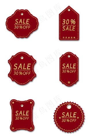 红色促销吊牌组图2