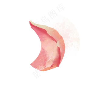 高清免抠手绘水彩花瓣素材