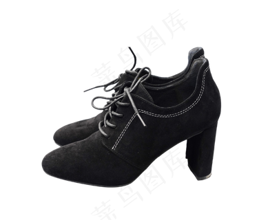 黑色系绳高跟鞋,免抠元素