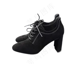 黑色系绳高跟鞋,免抠元素