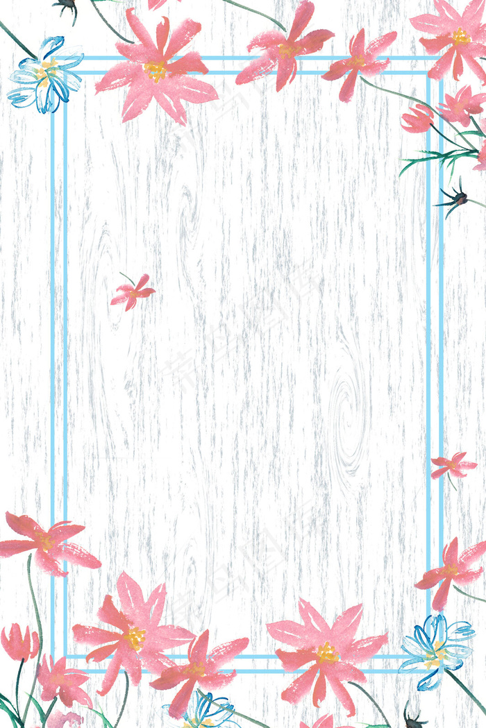 夏日清新花瓣背景