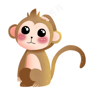 卡通小猴子,免抠元素